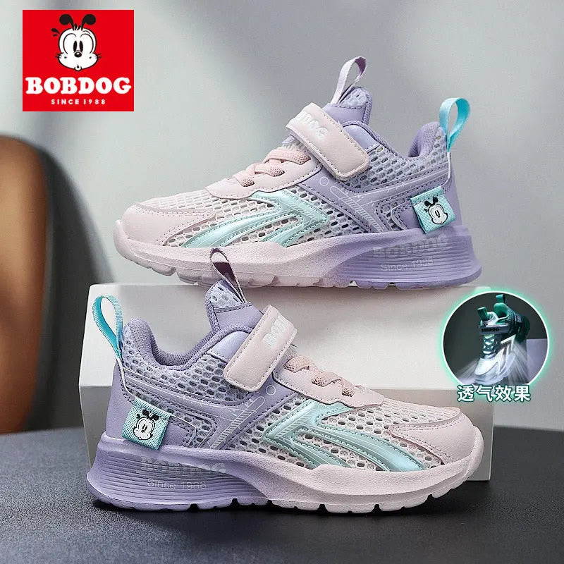 Shopezra L.L.C. Babu Bean boys' summer sneakers with breathable hollow mesh, size 26, lightweight children's shoes for boys.