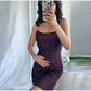 Rhinestone Shining Sexy Evening Dress Women Sleeveless Backless Slim Party Pleated Gown Female Dresses Street Vacation Lady Robe SHOPEZRA L.L.C.