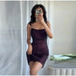 Rhinestone Shining Sexy Evening Dress Women Sleeveless Backless Slim Party Pleated Gown Female Dresses Street Vacation Lady Robe SHOPEZRA L.L.C.