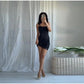 Rhinestone Shining Sexy Evening Dress Women Sleeveless Backless Slim Party Pleated Gown Female Dresses Street Vacation Lady Robe SHOPEZRA L.L.C.