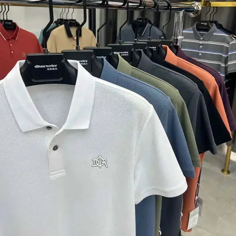 100% cotton high-end breathable short sleeve POLO shirt men 2024summer luxury brand embroidery Paul T-shirt fashion men&