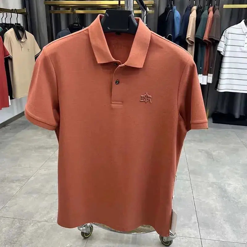100% cotton high-end breathable short sleeve POLO shirt men 2024summer luxury brand embroidery Paul T-shirt fashion men&