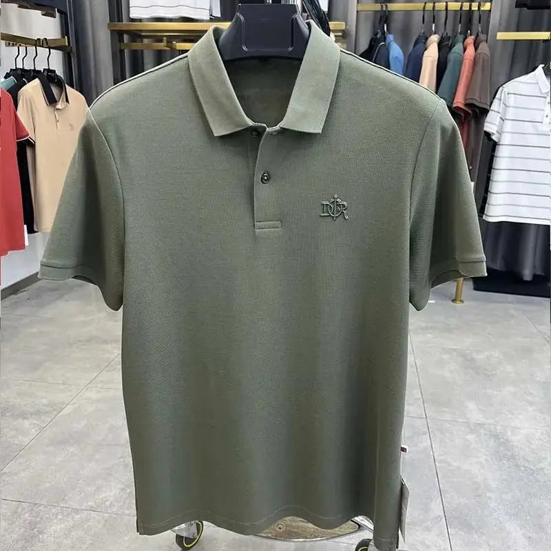 100% cotton high-end breathable short sleeve POLO shirt men 2024summer luxury brand embroidery Paul T-shirt fashion men&