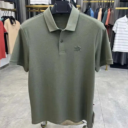 100% cotton high-end breathable short sleeve POLO shirt men 2024summer luxury brand embroidery Paul T-shirt fashion men&