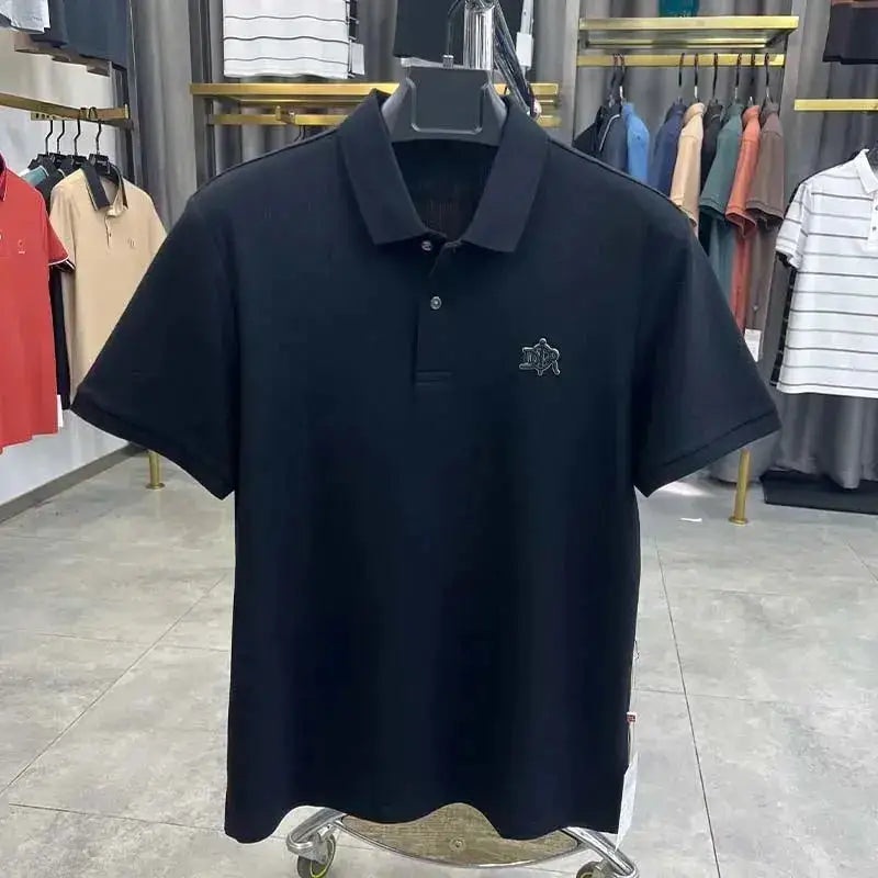 100% cotton high-end breathable short sleeve POLO shirt men 2024summer luxury brand embroidery Paul T-shirt fashion men&