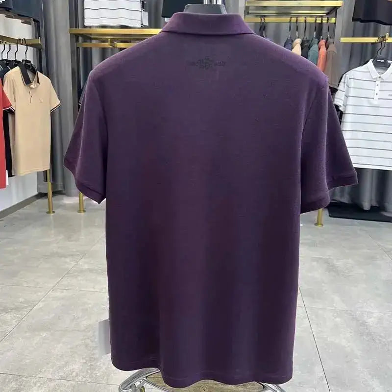 100% cotton high-end breathable short sleeve POLO shirt men 2024summer luxury brand embroidery Paul T-shirt fashion men&