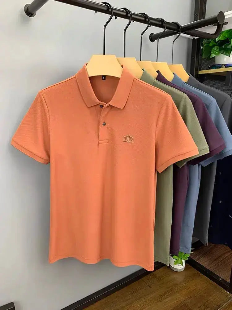 100% cotton high-end breathable short sleeve POLO shirt men 2024summer luxury brand embroidery Paul T-shirt fashion men&
