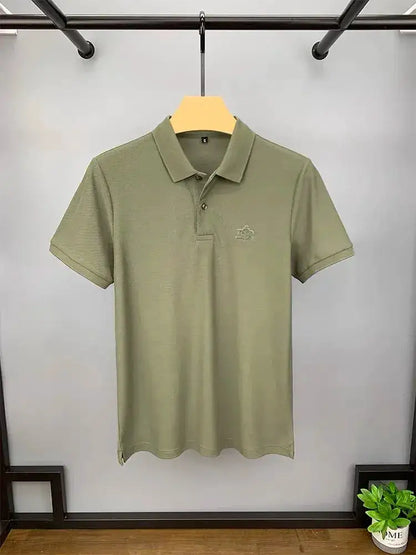 100% cotton high-end breathable short sleeve POLO shirt men 2024summer luxury brand embroidery Paul T-shirt fashion men&