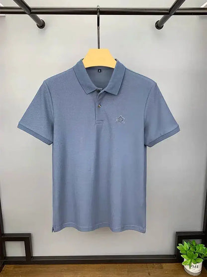 100% cotton high-end breathable short sleeve POLO shirt men 2024summer luxury brand embroidery Paul T-shirt fashion men&