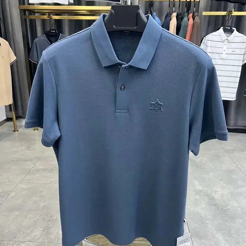 100% cotton high-end breathable short sleeve POLO shirt men 2024summer luxury brand embroidery Paul T-shirt fashion men&