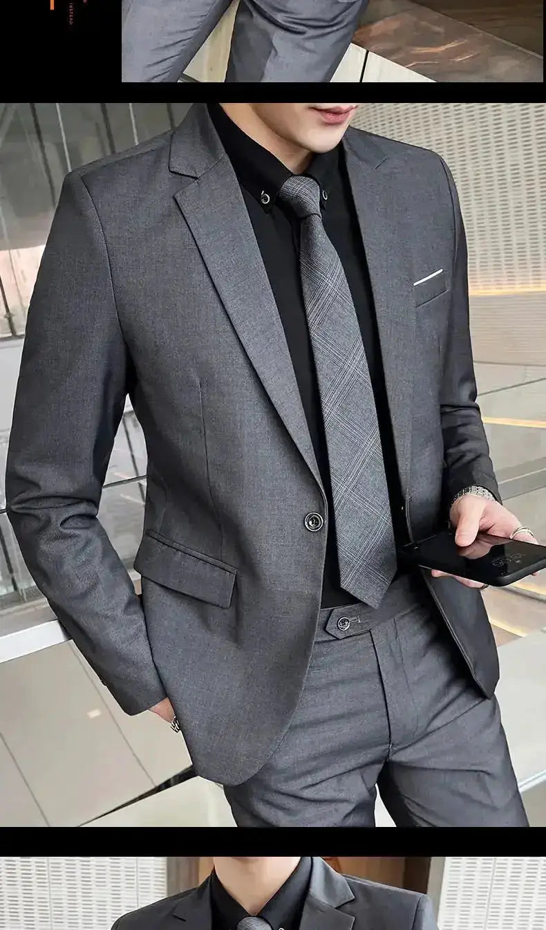 Suit (Blazer+ Vest + Pants) Men&