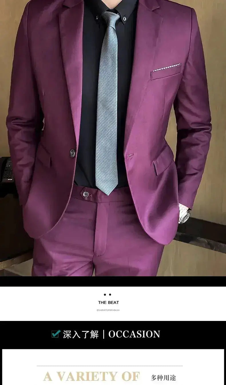 Suit (Blazer+ Vest + Pants) Men&