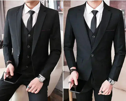 Suit (Blazer+ Vest + Pants) Men&