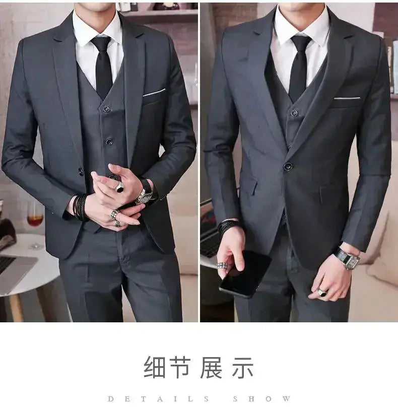 Suit (Blazer+ Vest + Pants) Men&