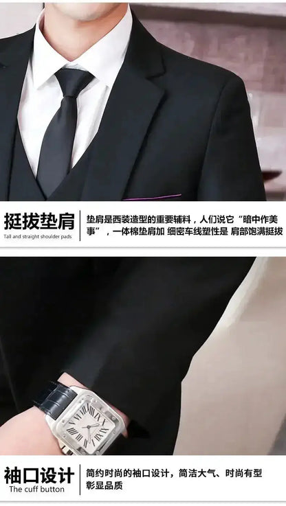 Suit (Blazer+ Vest + Pants) Men&
