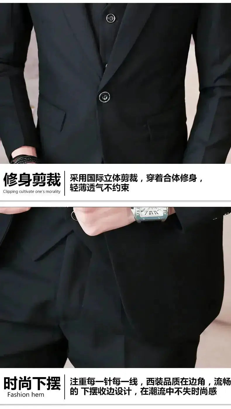 Suit (Blazer+ Vest + Pants) Men&