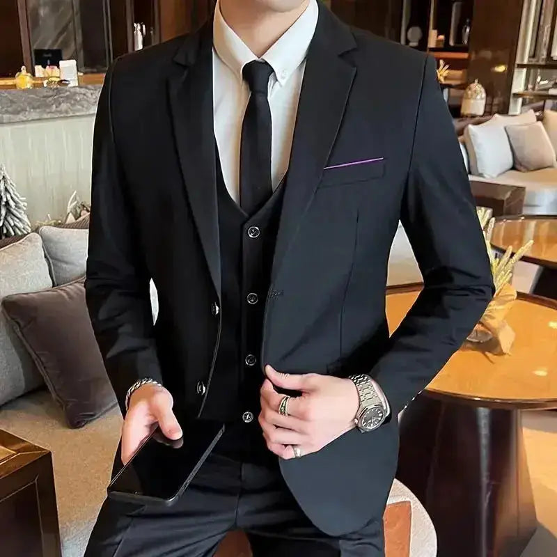 Suit (Blazer+ Vest + Pants) Men&