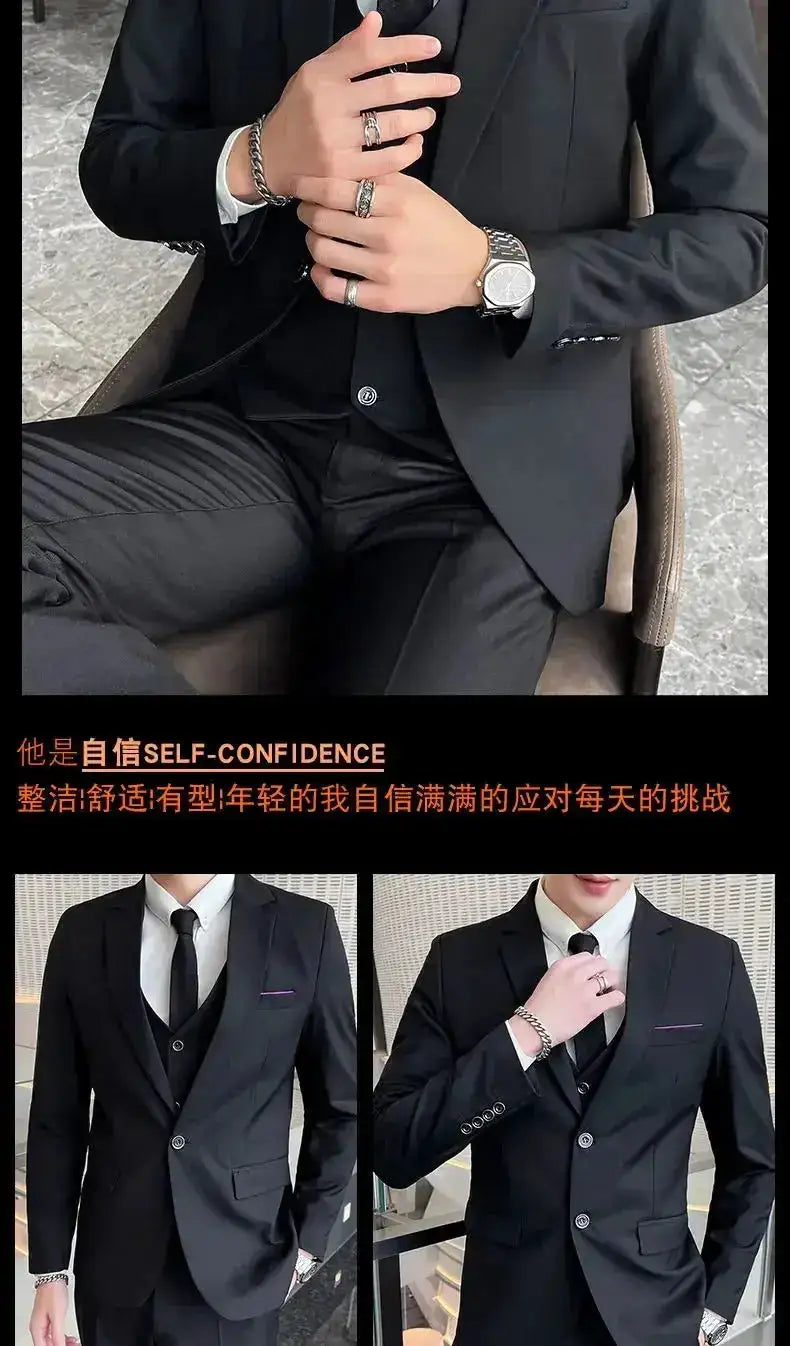 Suit (Blazer+ Vest + Pants) Men&