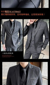 Suit (Blazer+ Vest + Pants) Men&