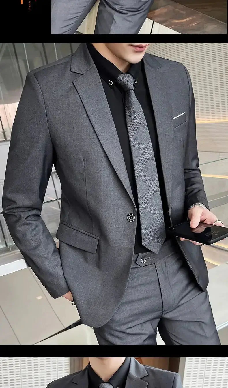 Suit (Blazer+ Vest + Pants) Men&