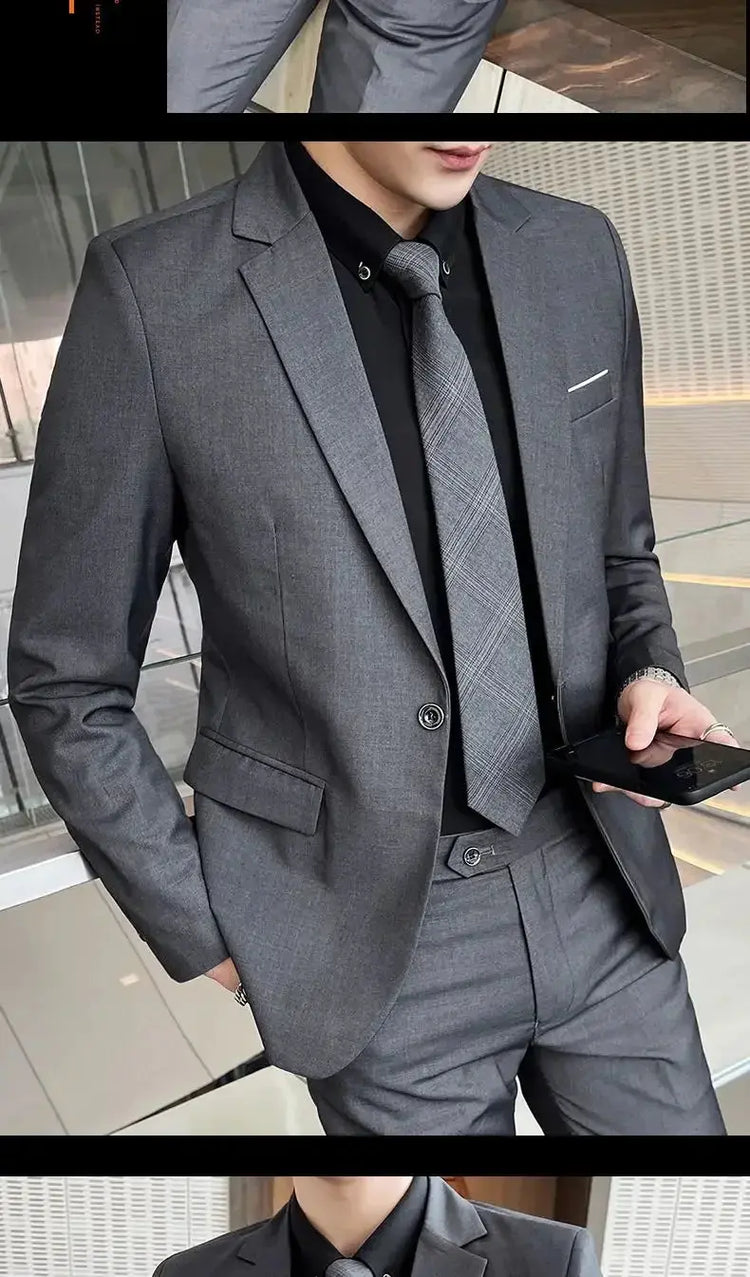 Suit (Blazer+ Vest + Pants) Men&