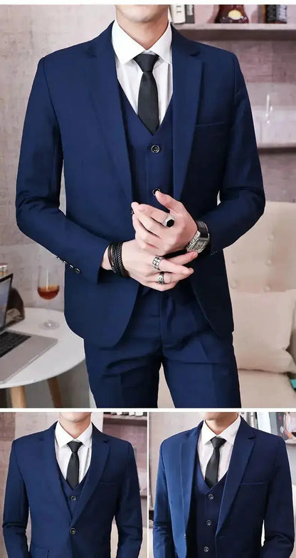 Suit (Blazer+ Vest + Pants) Men&