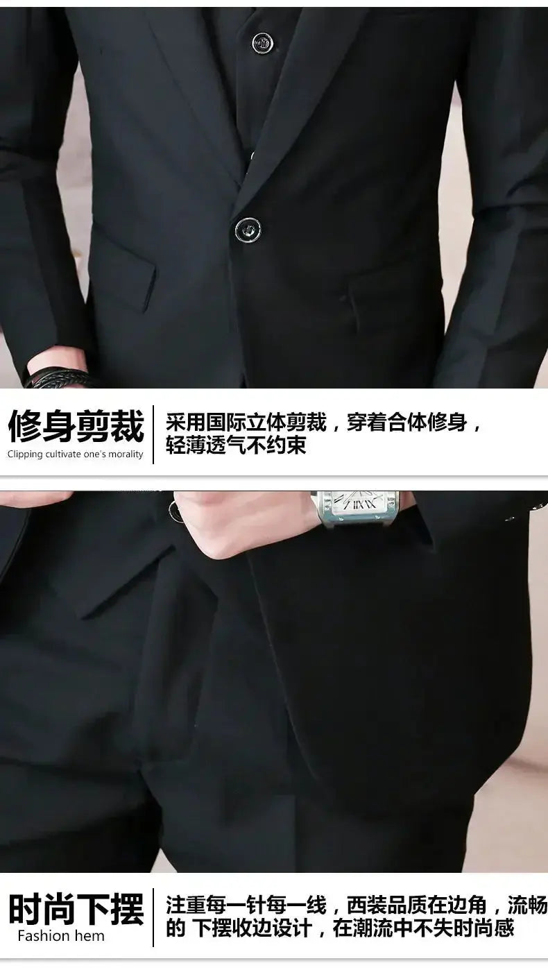 Suit (Blazer+ Vest + Pants) Men&