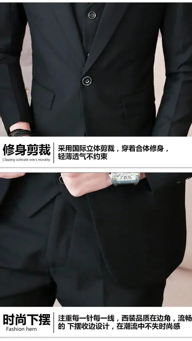 Suit (Blazer+ Vest + Pants) Men&