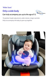 360 Swivel Toddler Car Seat with Retractable Support Anti-Tip Leg, ISOFIX Mount Safety System, Dual SIP Side Impact Module, Integrated Skeleton Shell, Forward and Rearward Facing Multi-Age Child Seat SHOPEZRA L.L.C.