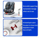 360 Swivel Toddler Car Seat with Retractable Support Anti-Tip Leg, ISOFIX Mount Safety System, Dual SIP Side Impact Module, Integrated Skeleton Shell, Forward and Rearward Facing Multi-Age Child Seat SHOPEZRA L.L.C.