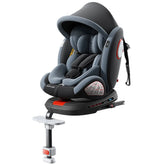 360 Swivel Toddler Car Seat with Retractable Support Anti-Tip Leg, ISOFIX Mount Safety System, Dual SIP Side Impact Module, Integrated Skeleton Shell, Forward and Rearward Facing Multi-Age Child Seat SHOPEZRA L.L.C.