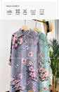 Womens Dresses Evening Dresses Fashion Holiday Style Printed Dress Spring/Summer Flower Folding Long Dress Loose Plus Size Skirt SHOPEZRA L.L.C.