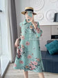 Womens Dresses Evening Dresses Fashion Holiday Style Printed Dress Spring/Summer Flower Folding Long Dress Loose Plus Size Skirt SHOPEZRA L.L.C.
