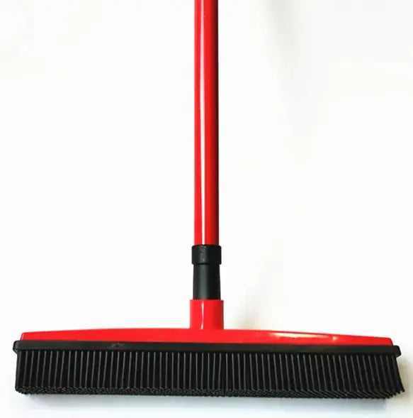 Grey Pet Hair Removal Broom Mop by SHOPEZRA L.L.C. with a sleek design for easy pet hair cleaning on floors