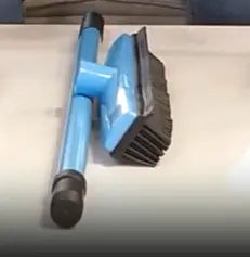 Grey pet hair removal broom mop by SHOPEZRA L.L.C. with a wide brush for effective pet hair cleaning on floors.