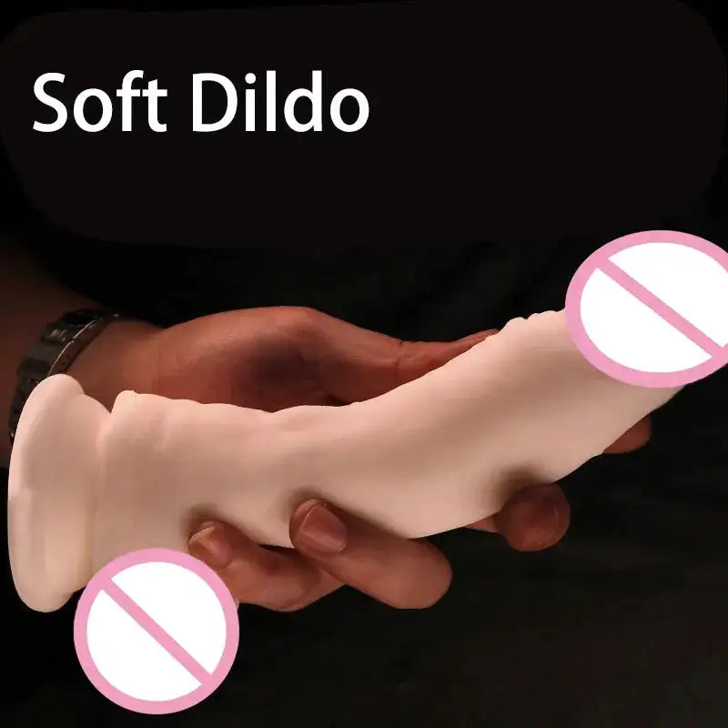 Special-shaped No Self-standing Super Soft Dildo Women Vaginal Stimulation Intimate Massager Suction Cup Dick for Lesbian 18+ by Dropshipman