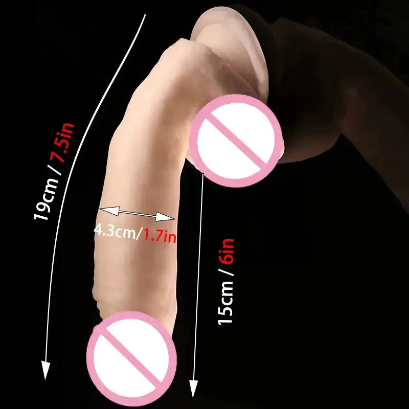 Special-shaped No Self-standing Super Soft Dildo Women Vaginal Stimulation Intimate Massager Suction Cup Dick for Lesbian 18+ by Dropshipman