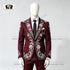 Striped Suits Men For Wedding Customzied Heavy Rhinestone Beadwork Jacket Pants 2 Pieces Sets Groom Tuxedo Attires Ropa Hombre SHOPEZRA L.L.C.