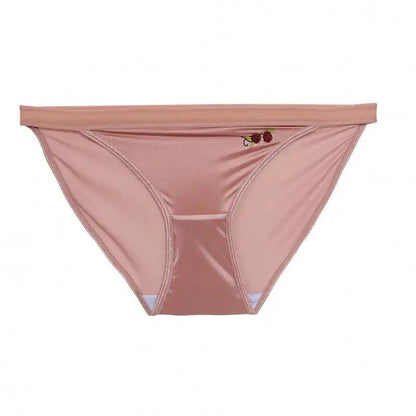 Noble and Elegant European and American Court Noble Satin Ladies Underwear Ice Silk Rose Embroidered Underwear for Women by Dropshipman