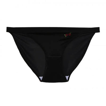 Noble and Elegant European and American Court Noble Satin Ladies Underwear Ice Silk Rose Embroidered Underwear for Women by Dropshipman