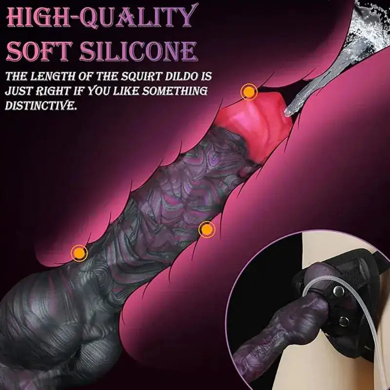 Large Dog Knot Ejacultion Dildo With Sucker Spray Liquid Function Sex Toys For Women Men Couple Purple Silicone Squirting Penis by Dropshipman