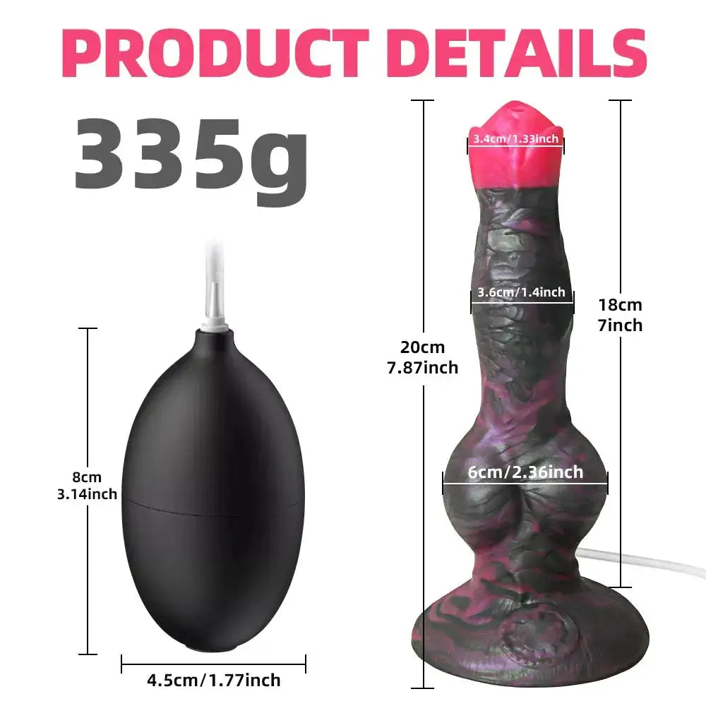 Large Dog Knot Ejacultion Dildo With Sucker Spray Liquid Function Sex Toys For Women Men Couple Purple Silicone Squirting Penis by Dropshipman