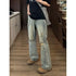 Man Pants Mens Jeans Baggy Jeans Distressed Loose Straight Leg Summer Retro High Street Casual Trousers For Men by Dropshipman