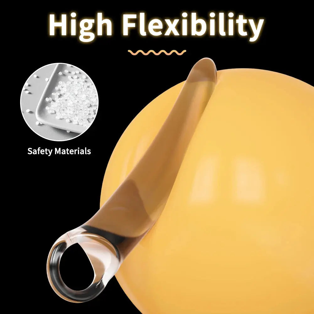 Clear silicone dildo for women, G-spot massager, anal plug, and prostate stimulator, designed for adult sex toy pleasure.