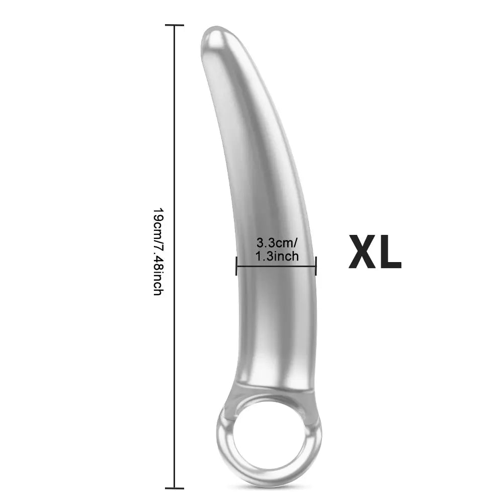 Clear silicone dildo for women, G-spot and anal massage toy, adult sex toy from SHOPEZRA L.L.C., designed for beginners and prostate stimulation.