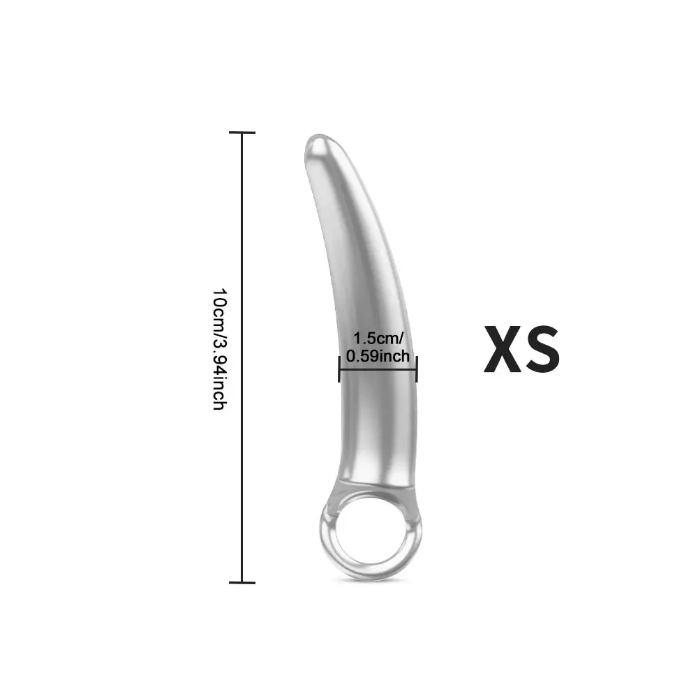 Clear silicone dildo for women with G-spot and anal plug features, adult sex toy by SHOPEZRA L.L.C., designed for pleasure and massage.