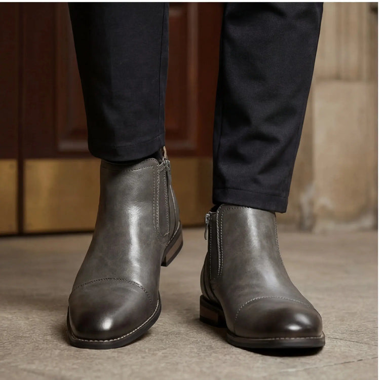 Boots Men Comfortable Fashion 2025 Brand Boots Leather SHOPEZRA L.L.C.