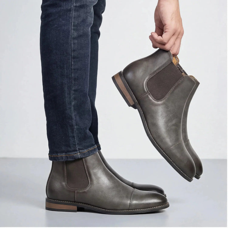 Boots Men Comfortable Fashion 2025 Brand Boots Leather SHOPEZRA L.L.C.
