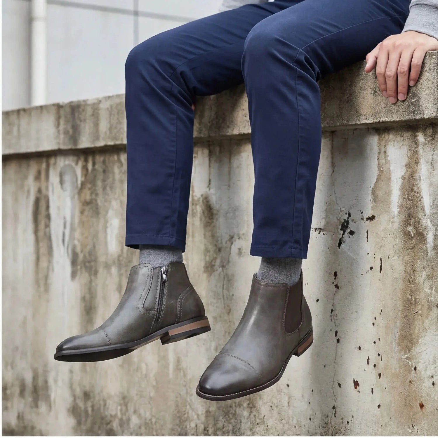 Boots Men Comfortable Fashion 2025 Brand Boots Leather SHOPEZRA L.L.C.