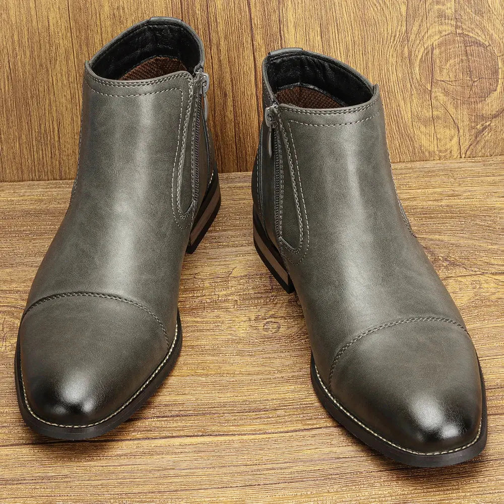 Boots Men Comfortable Fashion 2025 Brand Boots Leather SHOPEZRA L.L.C.